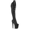 Pleaser - FLAMINGO3014 Plateau Overknee Laarzen - Zwart Product image